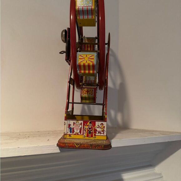 Antique Ferris Wheel Toy - Red, Yellow, Blue great condition rare - Picture 2 of 6